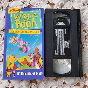 Winnie the Pooh 'Clever Little Piglet' Friendship Vintage Disney VHS Movie